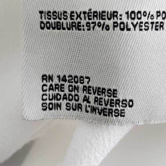 Simply Noelle Off White Layered Bottom Ruffle Sequins Top Blouse,  S/M (8-10) - Picture 13 of 15